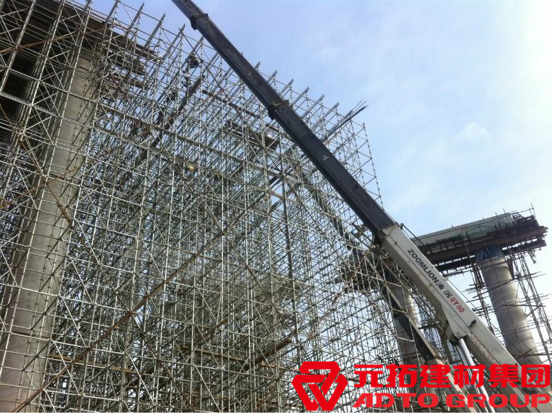 盤扣腳手架是什么材料，盤扣架多少米一噸？